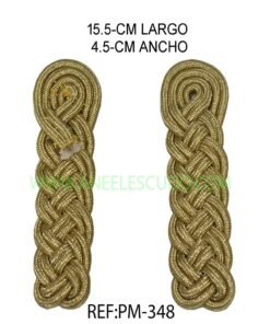 Hombrera Trenzada Dorada PM-348