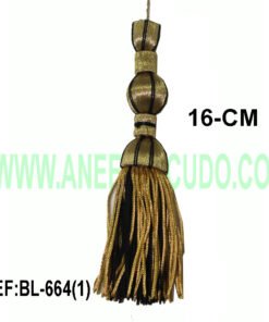 Borla Dorada Fleco Verde BL-664(1)