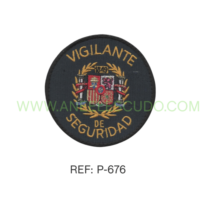 Parches De Vigilante De Seguridad P-676