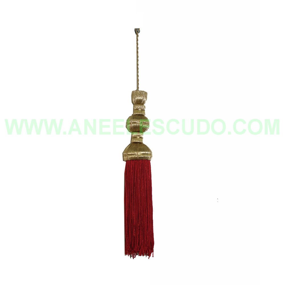 Borla Dorada Y Roja BL-663