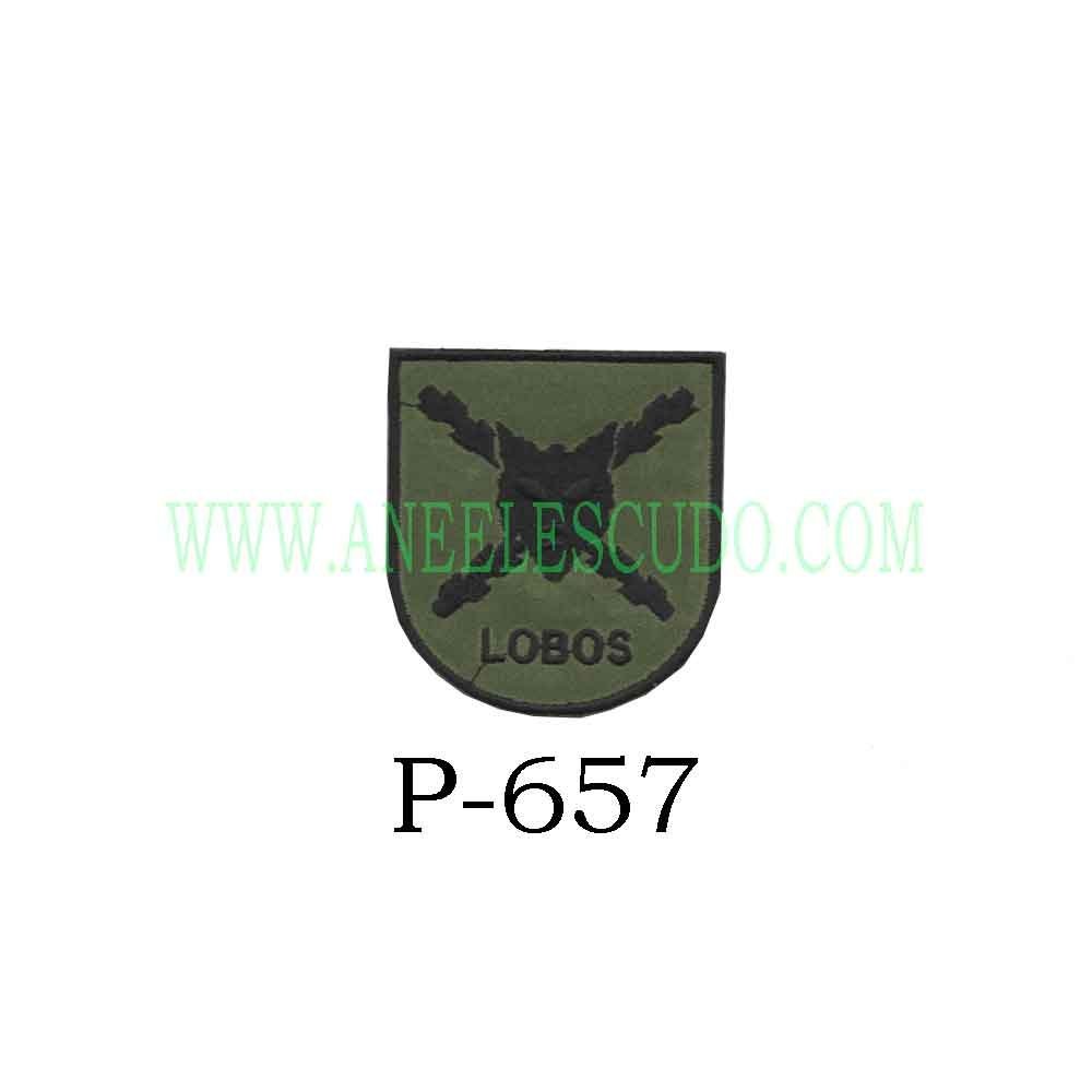 Parche Bordado Militar "LOBOS" P-657