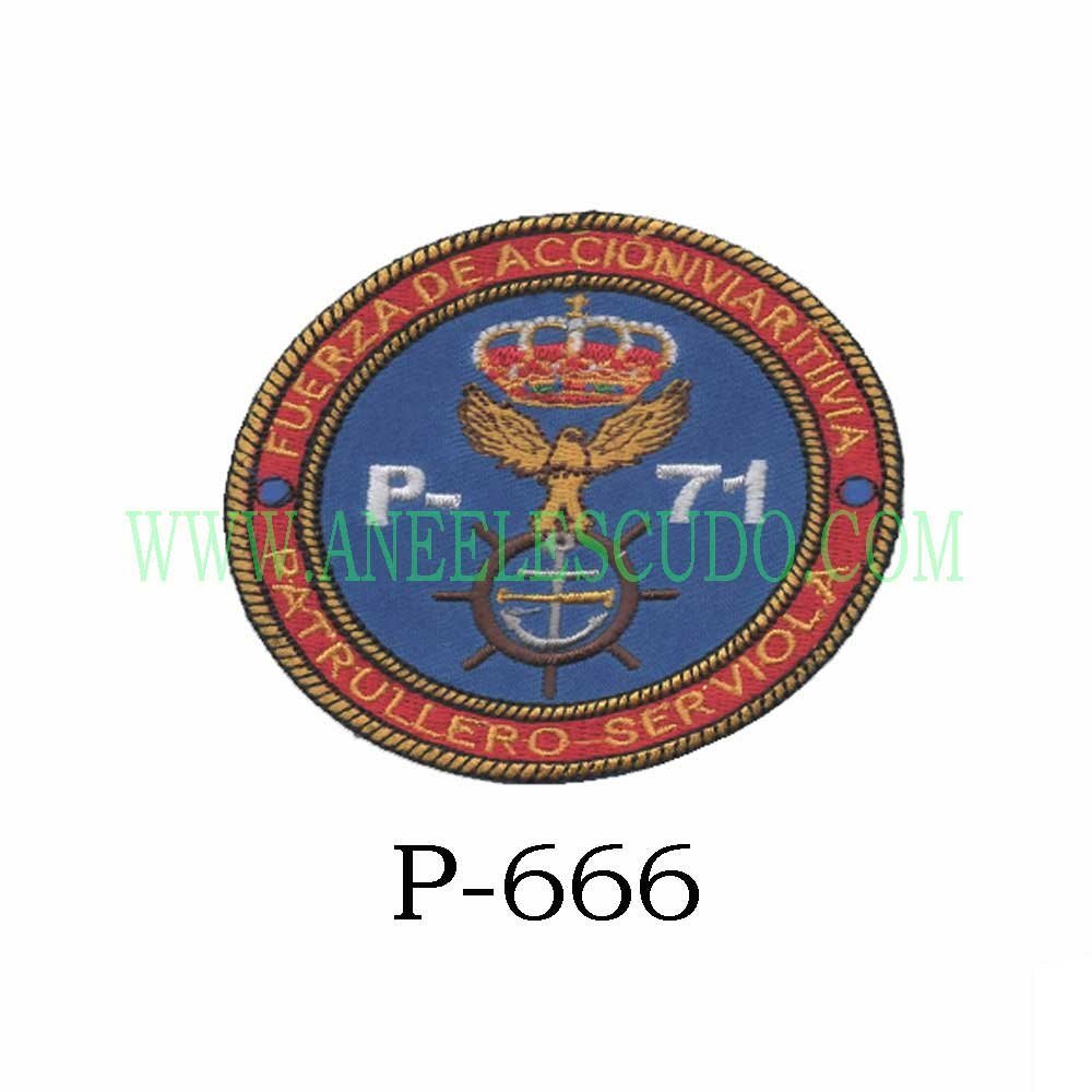 Parche De Fuerza de Acción Marítima P-666