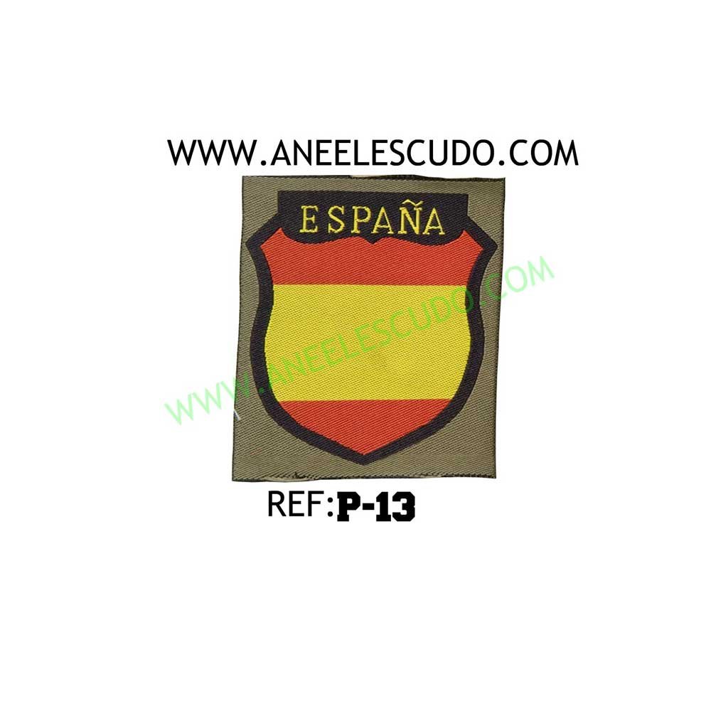 Parche Escudo España Verde P-13