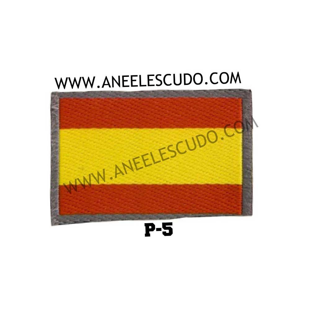 Parche Bandera España Gris P-5